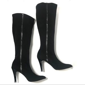 Ted Baker Knee High Black Boots Heel women Sz 7.5